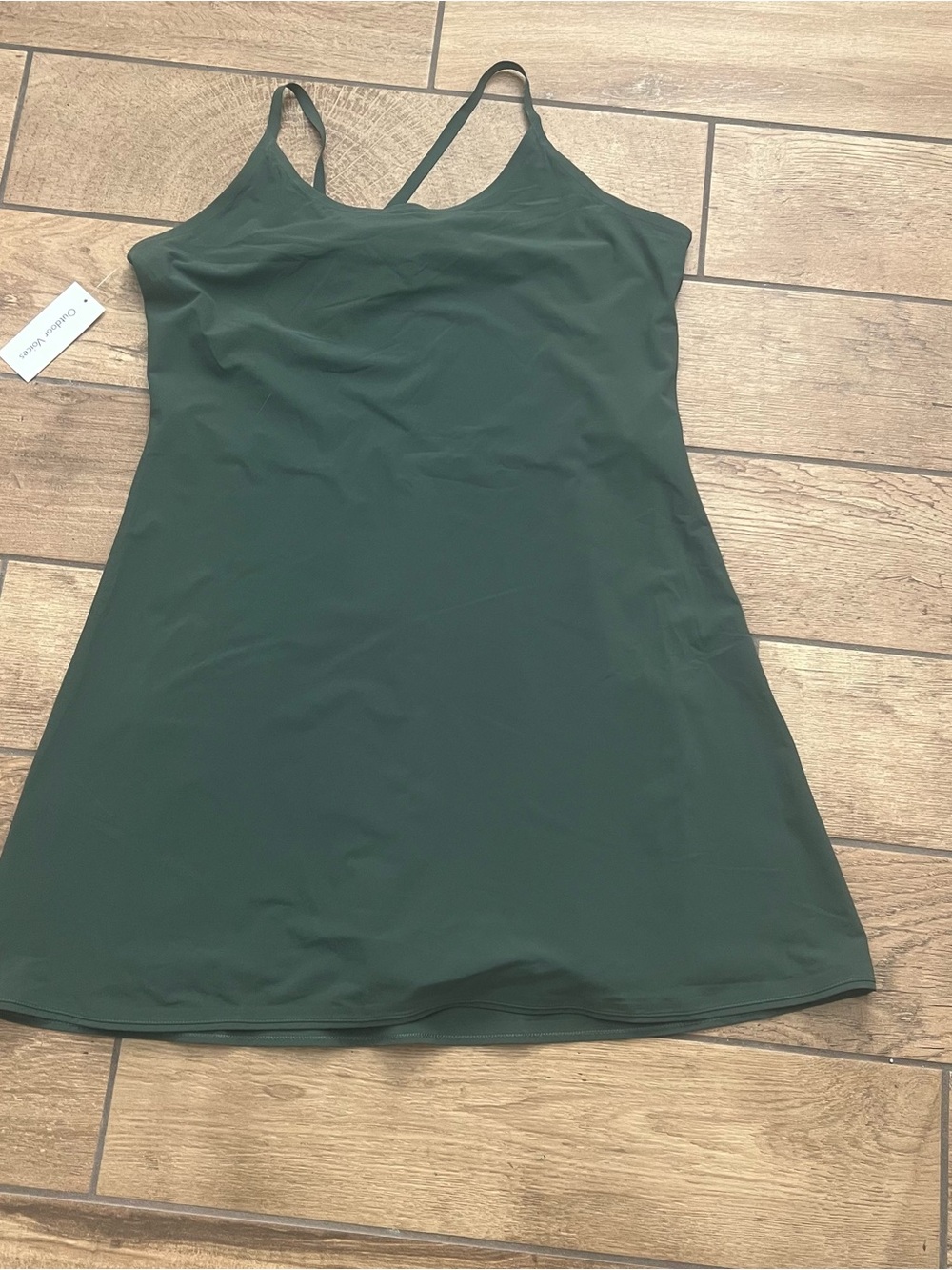 Outdoor Voices The Exercise Dress NWT XL Evergreen Athletic Sleeveless‎